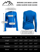 Merino Wool Long Sleeve  Cobalt Blue