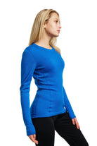 Merino Wool Long Sleeve  Cobalt Blue